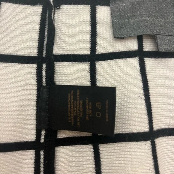 Reversible black and white grid a-line flare skirt size S - Anthropologie - Picture 4 of 5